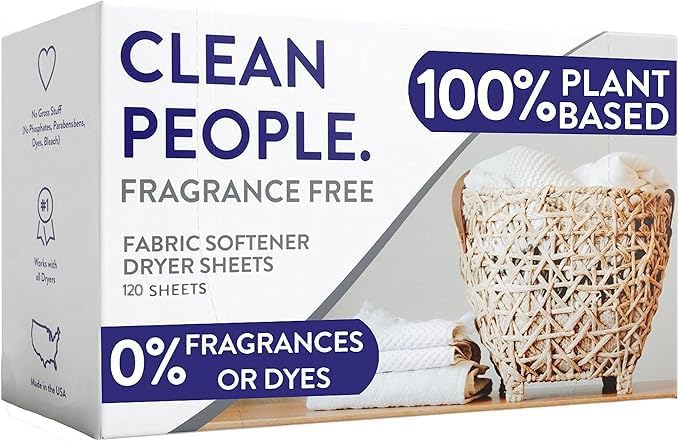Fabric Softener Dryer Sheets – Fragrance-Free – 120 count