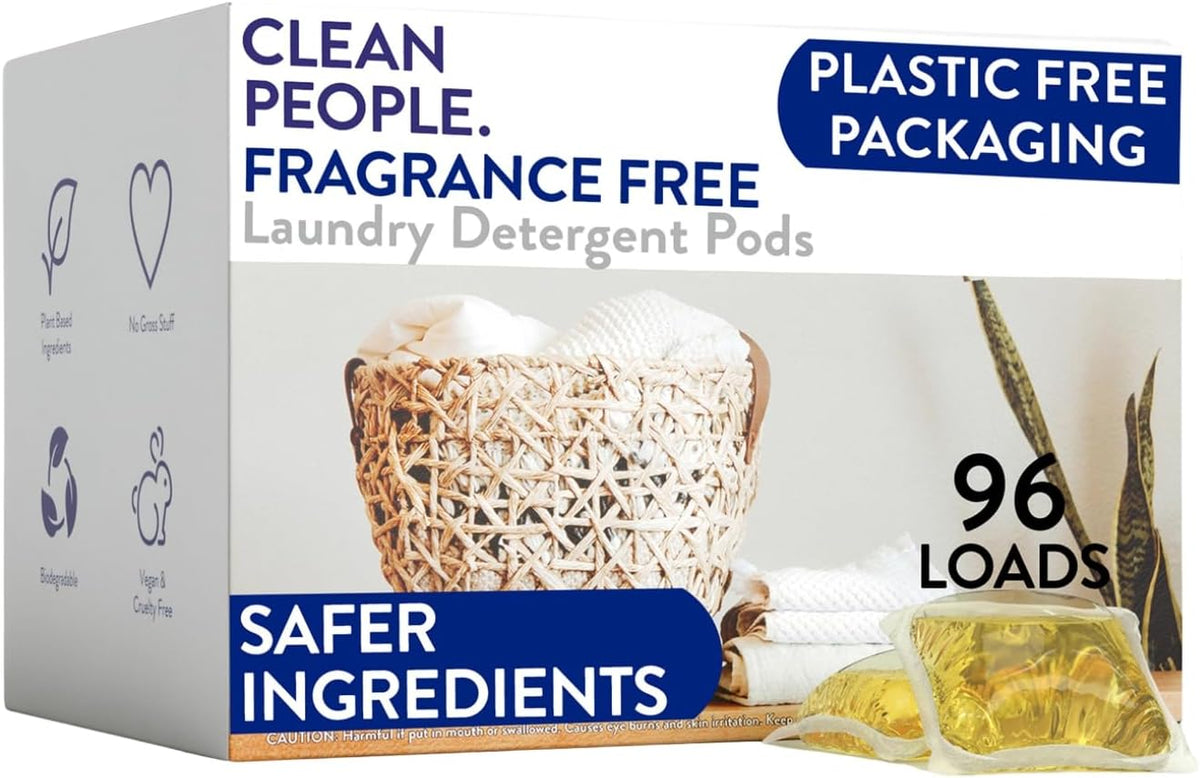 Laundry Detergent Pods – Fragrance-Free – 96 count