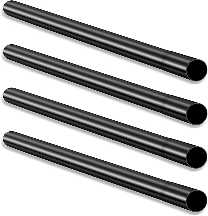 4-Piece 1.25 Inch Vacuum Extension Wand 32mm Black Vacuum Attachments Wand Cleaner Replacement Extension Tubes Accessories and Attachment Replac
