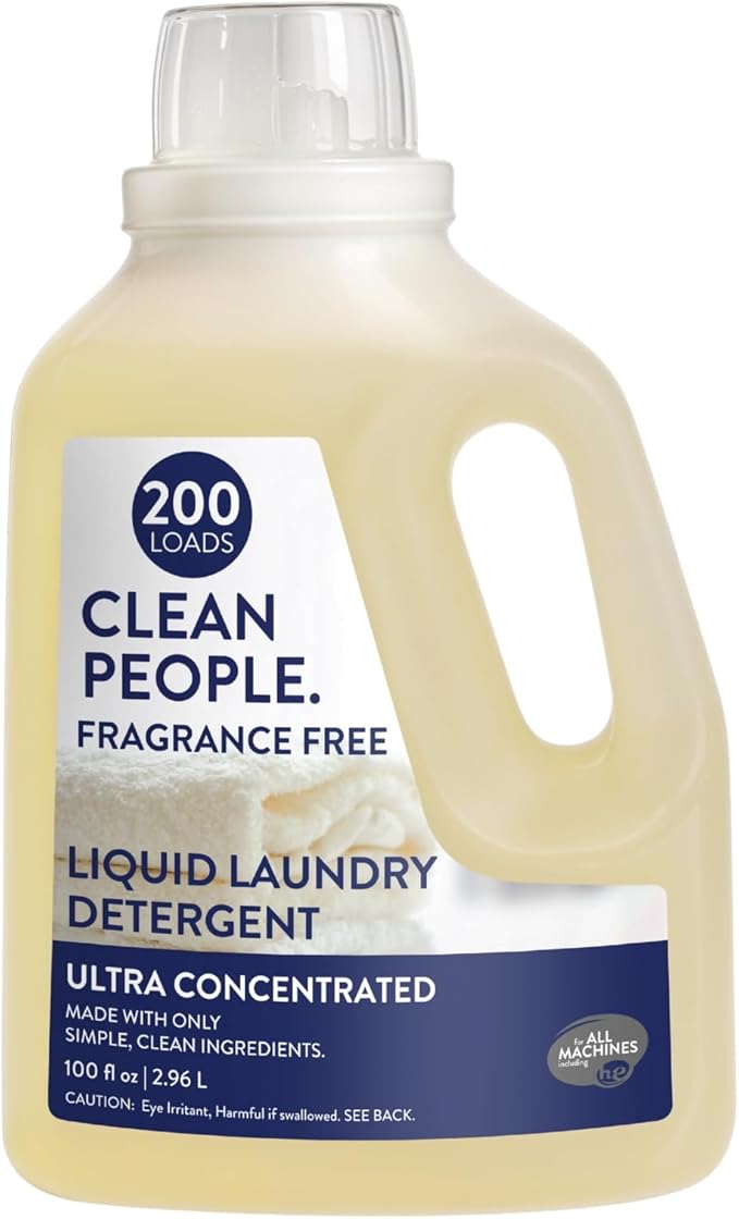 Liquid Laundry Detergent – Fragrance-Free – 200 count