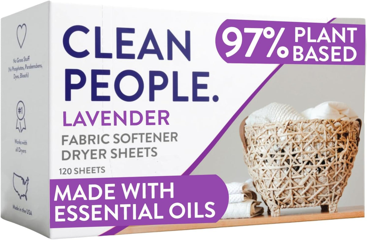 Fabric Softener Dryer Sheets – Lavender – 120 count