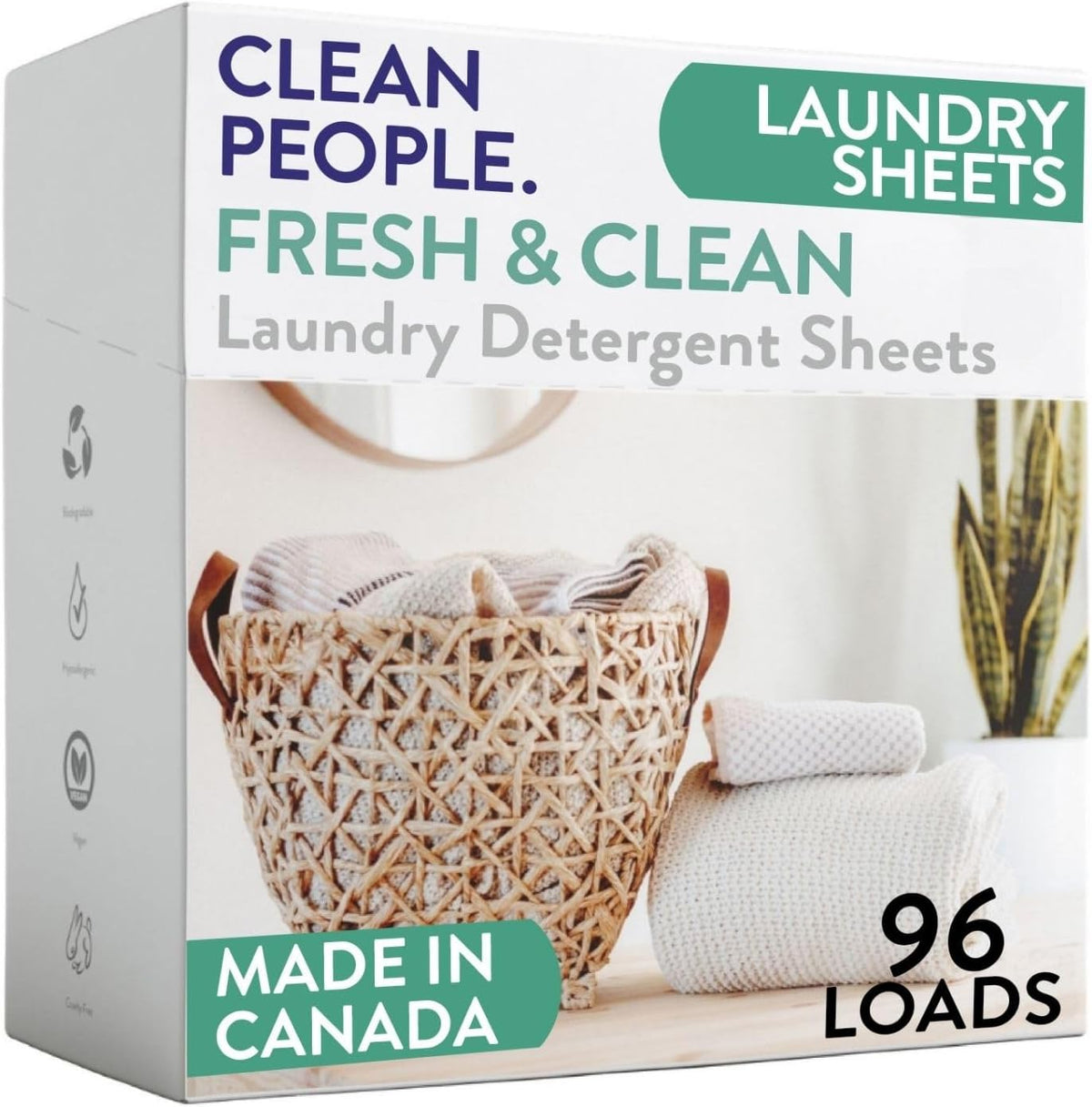 Laundry Detergent Sheets – Fresh – 96 count