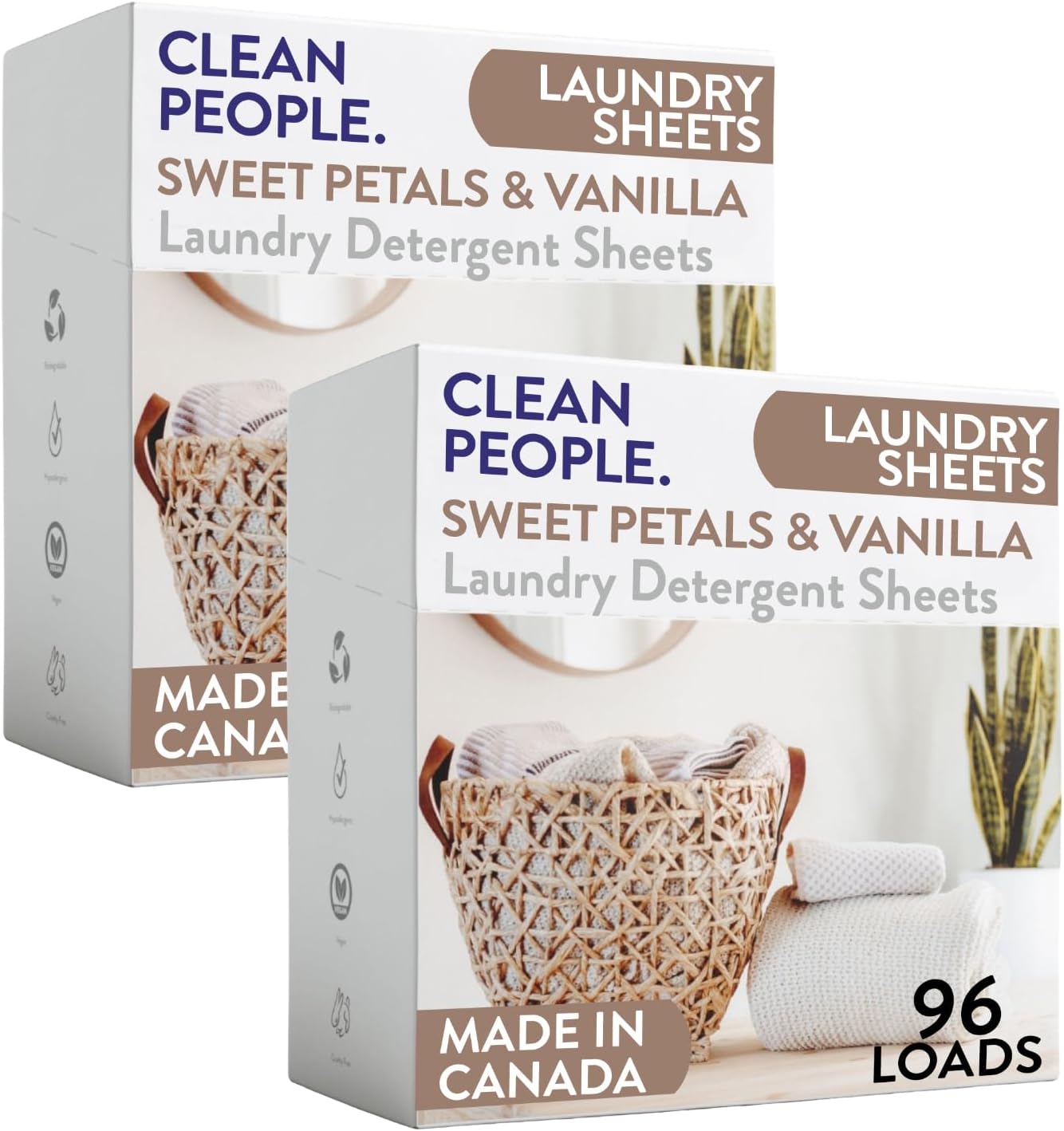 Laundry Detergent Sheets – Sweet Petals & Vanilla – 192 count