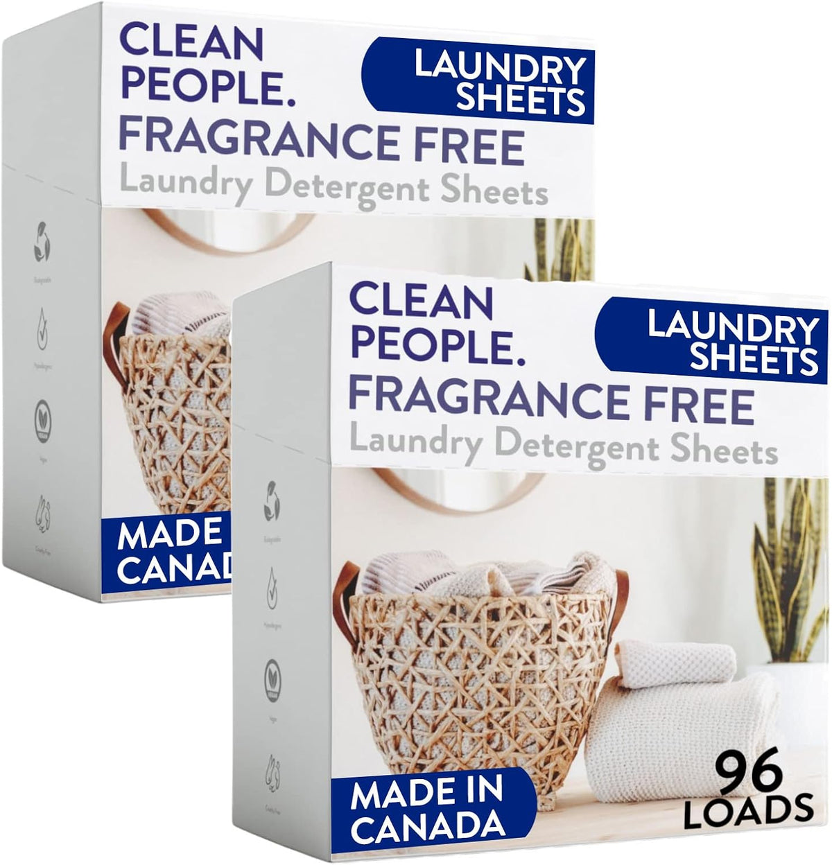 Laundry Detergent Sheets – Fragrance-Free – 192 count