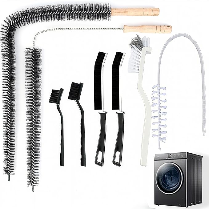 8-Pack Washing Machine Cleaner Brush, Dryer Cleaning Brush, Crevice Cleaning Brush for Bathroom, Shower, Kitchen, Cup,Tile, Tub, Sink and Aractical Ho