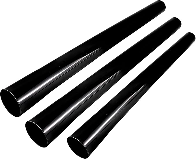 Vacuum Extension Tubes, 1.25 Inch Diameter, 2P 17.71"and 1P 14.76" Length Black Compatible with 1 1/4 Inch Hose Wet/Dry Vacuum Cleaners