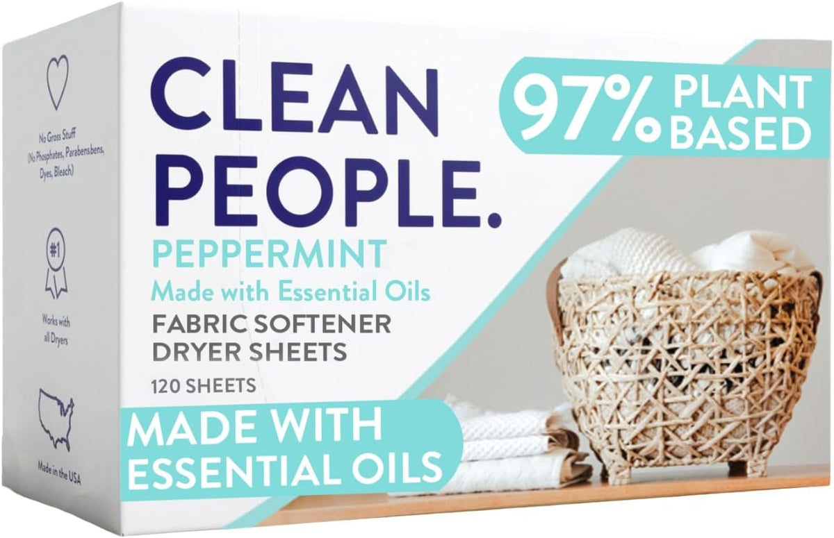 Fabric Softener Dryer Sheets – Peppermint – 120 count