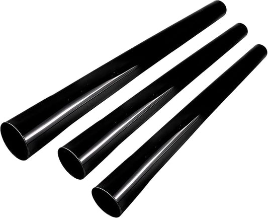 Vacuum Extension Tubes, 1.25 Inch Diameter, 2P14.76" and 1 P 17.71" Length Black Compatible with 1 1/4 Inch Hose Wet/Dry Vacuum Cleaners Versatile Too