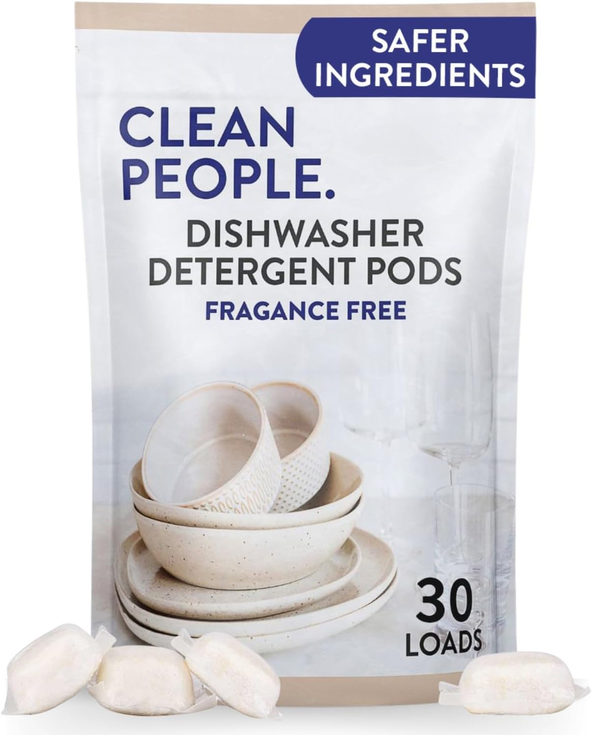 Dishwasher Detergent – Fragrance-Free – 30 count
