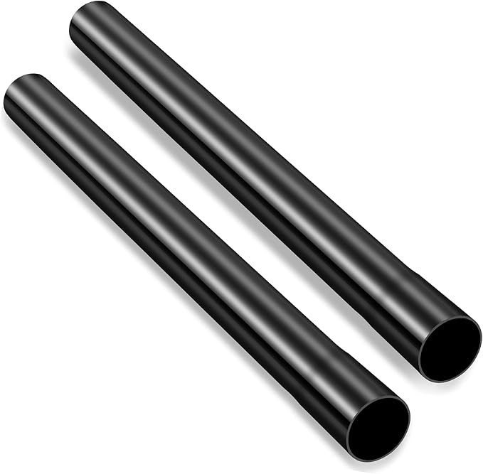 2-Piece 1.25 Inch Vacuum Extension Wand 32mm Black Vacuum Attachments Wand Cleaner Replacement Extension Tubes Accessories and Attachment Replac