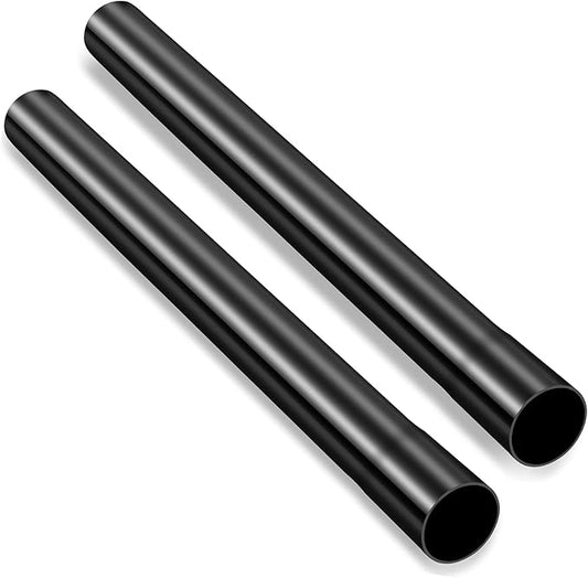 2-Piece 1.25 Inch Vacuum Extension Wand 32mm Black Vacuum Attachments Wand Cleaner Replacement Extension Tubes Accessories and Attachment Replac