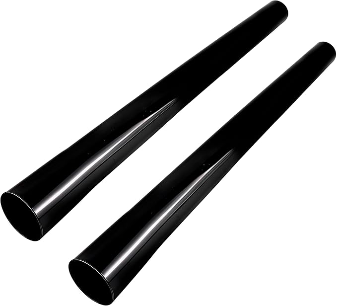 Vacuum Extension Tubes, 1.25 Inch Diameter, 14.76 Inch Length Black Compatible with 1 1/4 Inch Hose Wet/Dry Vacuum Cleaners (Black, 2 P