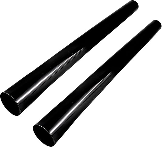 Vacuum Extension Tubes, 1.25 Inch Diameter, 14.76 Inch Length Black Compatible with 1 1/4 Inch Hose Wet/Dry Vacuum Cleaners (Black, 2 P