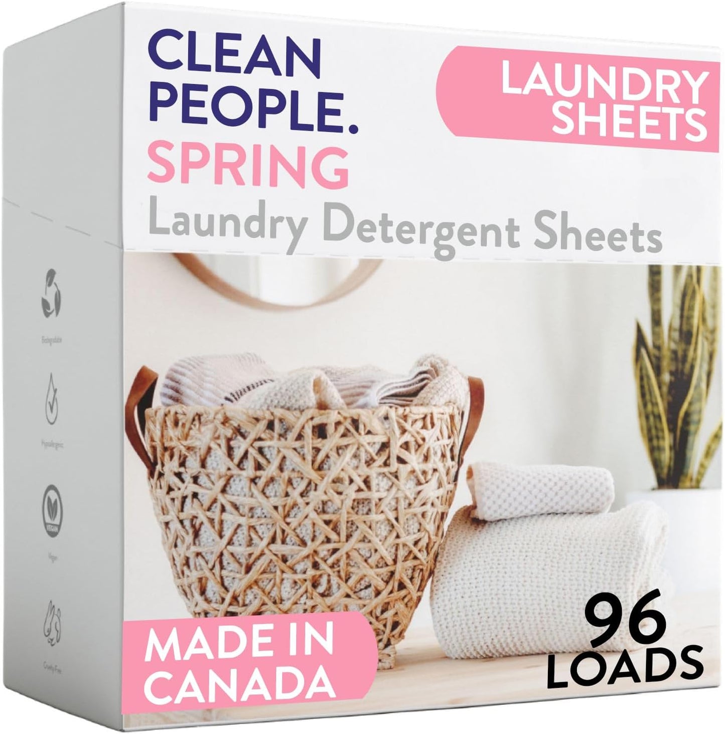 Laundry Detergent Sheets – Spring – 96 count