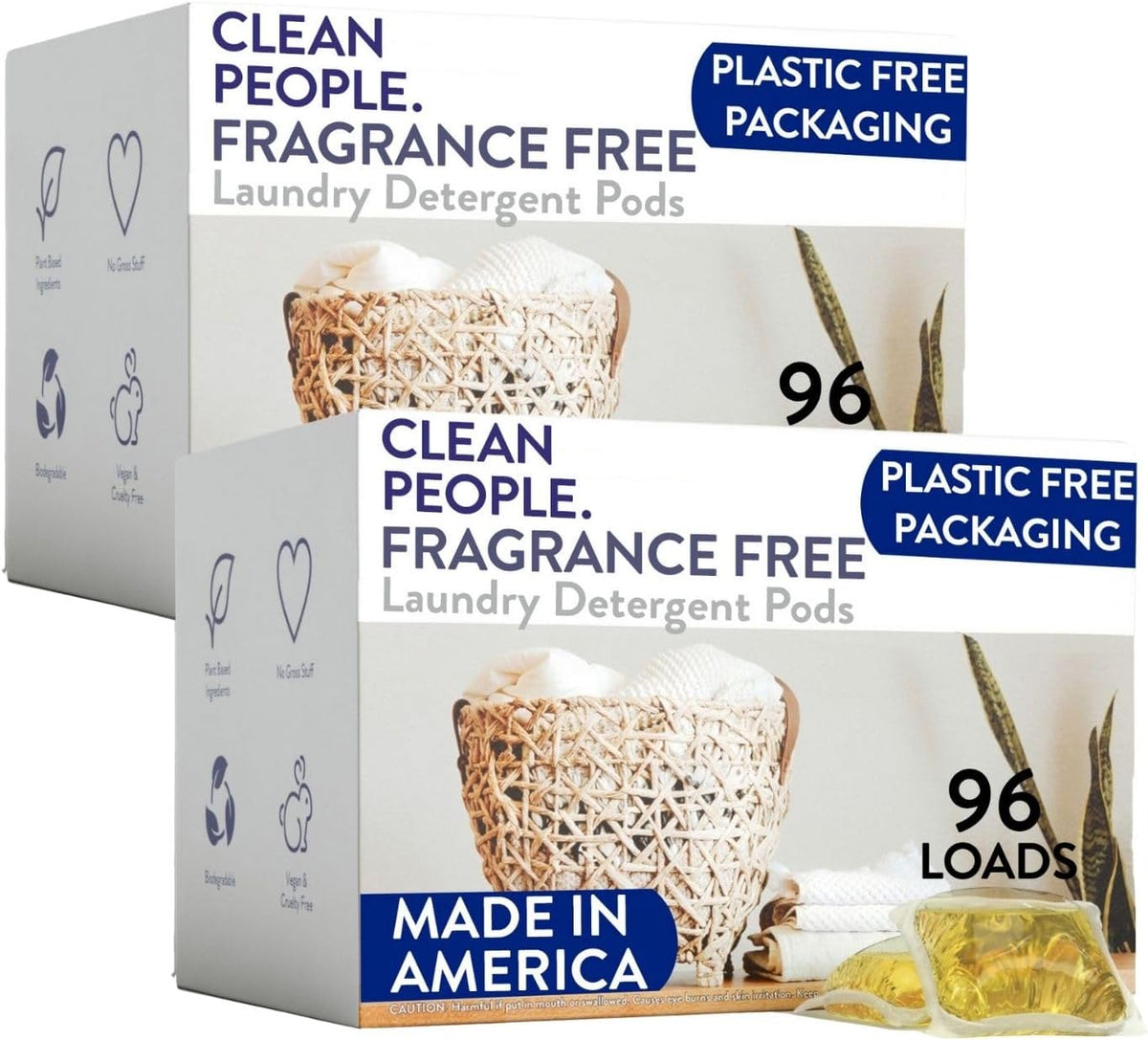 Laundry Detergent Pods – Fragrance-Free – 192 count