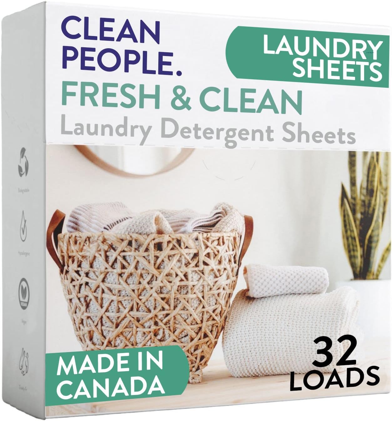Laundry Detergent Sheets – Fresh – 32 count