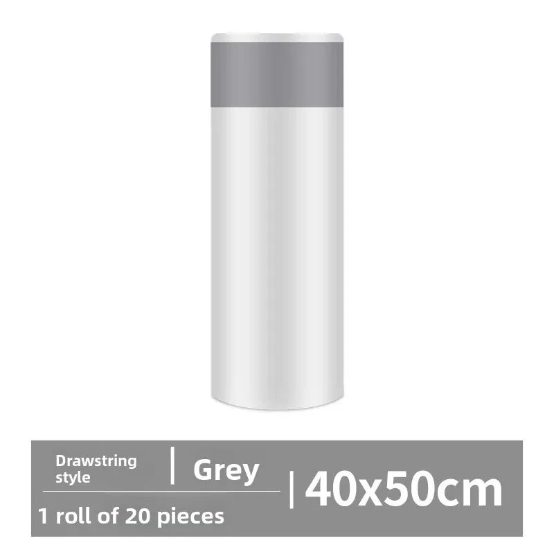 Drawstring Trash Bags Thickened Disposable Kitchen Garbage Can Liners with Handle for Home Office