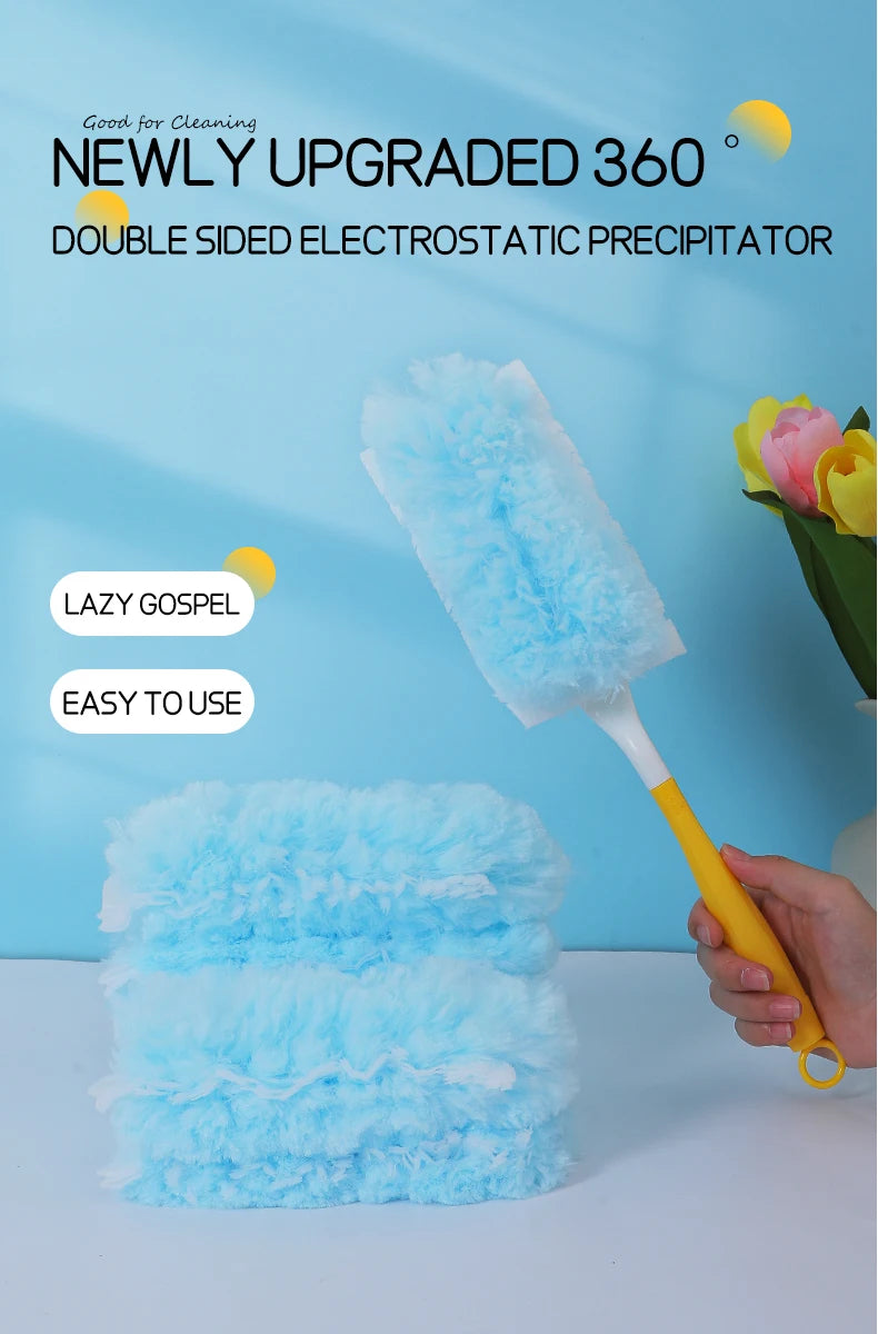 Double Sided 360° Electrostatic Dust Duster Is Used for Large-Scale Cleaning of Dust, Spider Webs, and Disposable Dust Collector