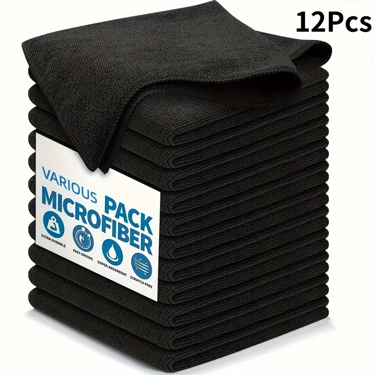 Thicken Microfiber Cleaning Cloths Lint Free Microfiber Cleaning Towel Cloths Reusable Cleaning Towels Absorbent for Car Window