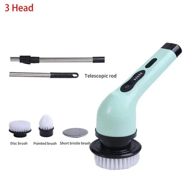 Multifunctional Electric Cleaning Brush Electric Cordless Spin Scrubber Toilet Mops Cleaning Tool For Kitchen/Bathroom