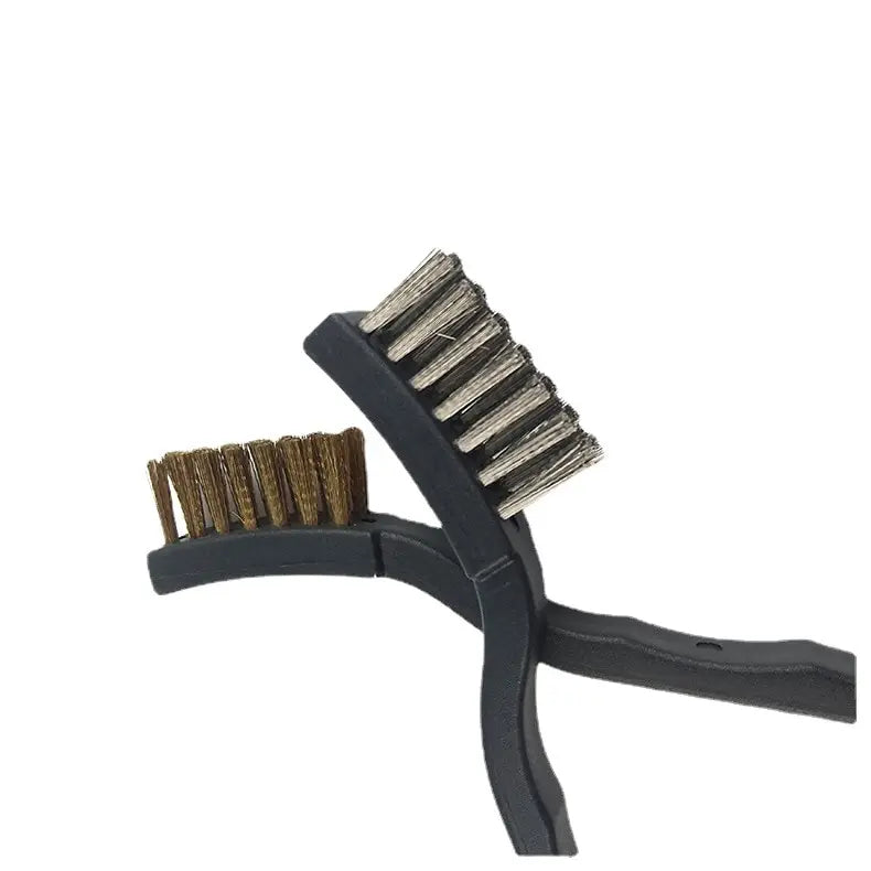 6 Or12 Pcs Industrial Toothbrush Mini Copper Steel Wire Brush Stainless Steel Wire Brush Dirt Hard Cleaning Toothbrush