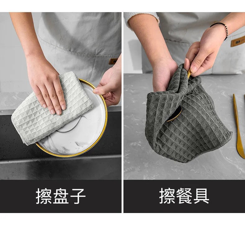 Super Absorbent Barista Bar Towel Coffee Machine Special Rag No Lint Square Towel Cleaning Cloth Coffee Machine Cleaning Towel