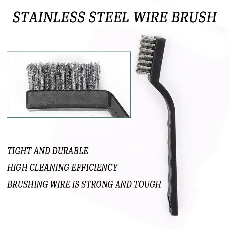6 Or12 Pcs Industrial Toothbrush Mini Copper Steel Wire Brush Stainless Steel Wire Brush Dirt Hard Cleaning Toothbrush