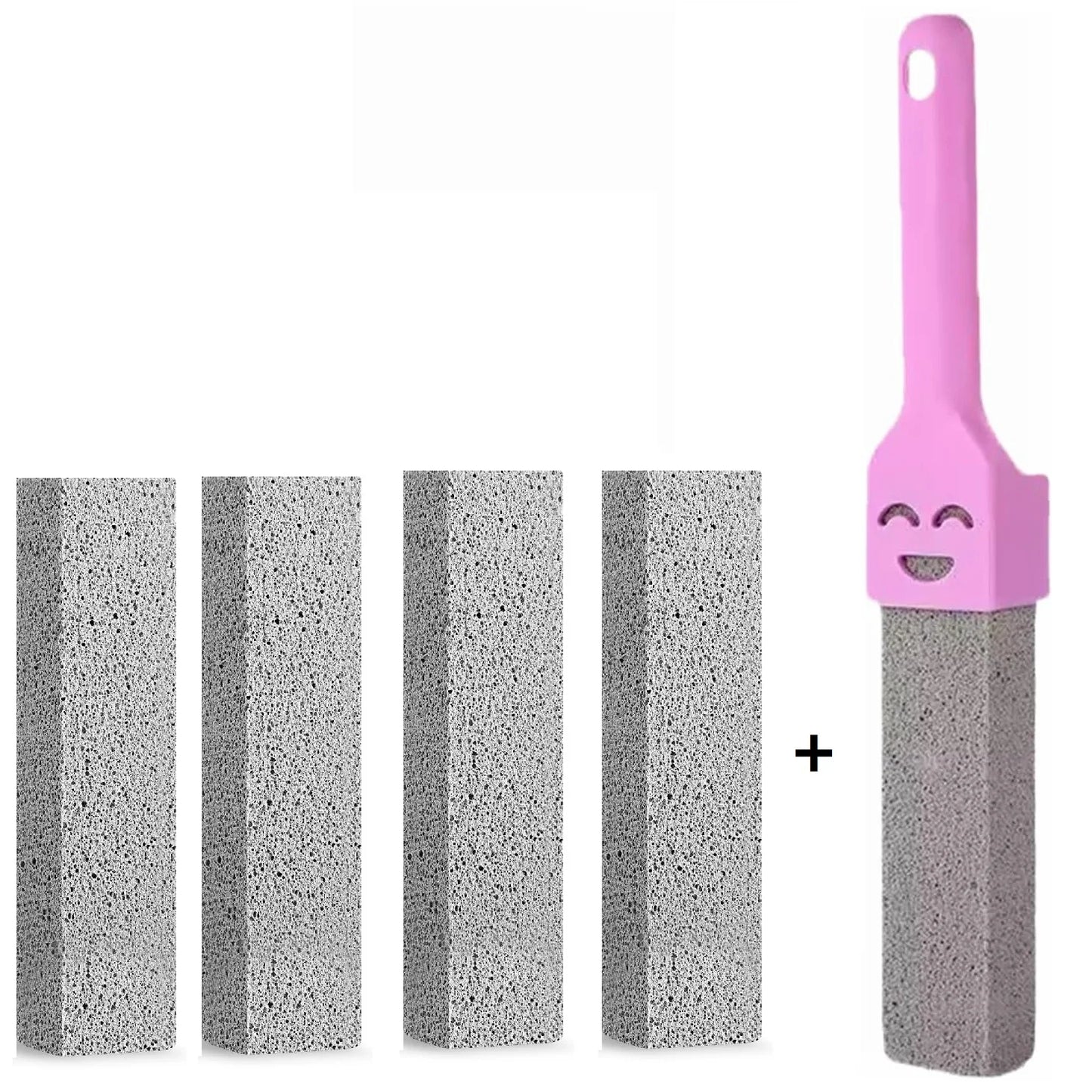 5-Piece Pumice Stone Cleaning Stick Seat Toilet Limescale Rust Stain Dirt Removal Brush Bathroom Tile Sink Household Washing Tools