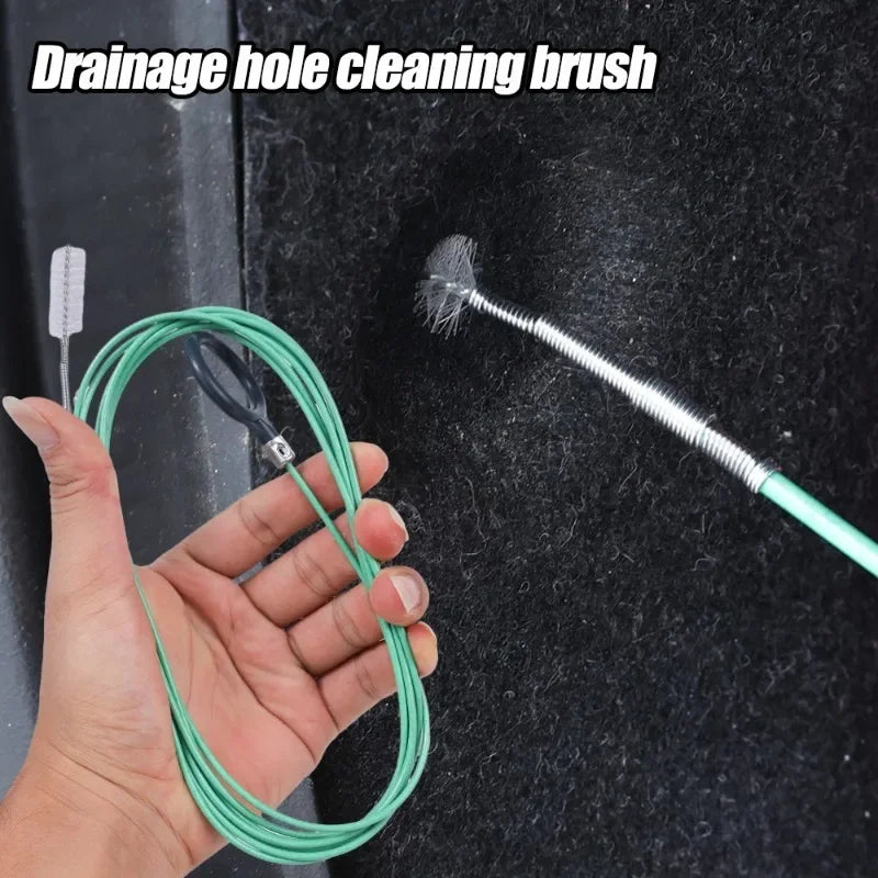 Car Sewer Unclogger Cleaning Brush Car Sunroof Long Hose Drain Hole Drain Unclogger Car Pipe Tool Cleaner Auto Accessories