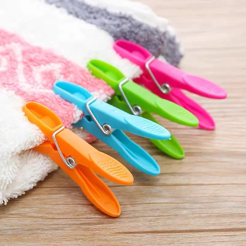 48Pcs Clothes Pegs Socks Underwear Clips Washing Line Strong Grip Windproof Laundry Pins Household Food Clip Plastic Clothespins