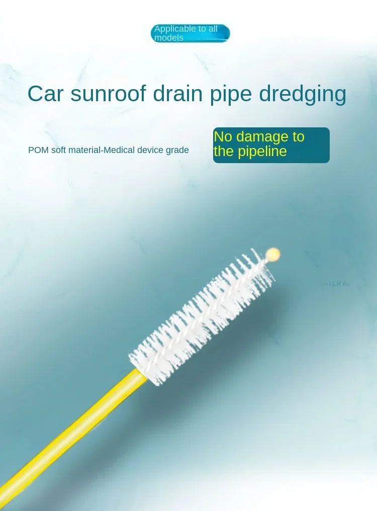 Car Sewer Unclogger Cleaning Brush Car Sunroof Long Hose Drain Hole Drain Unclogger Car Pipe Tool Cleaner Auto Accessories