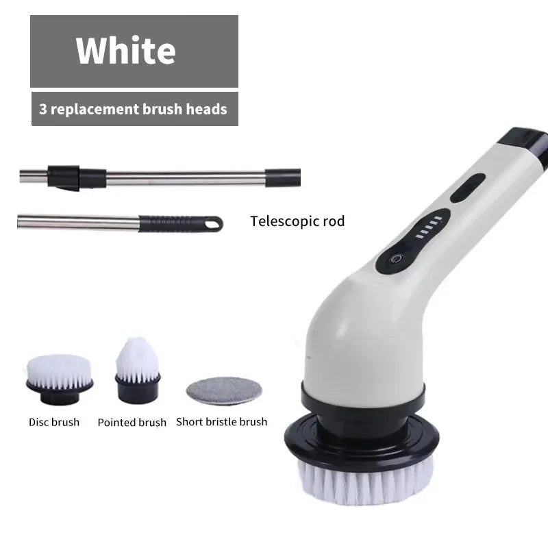 Multifunctional Electric Cleaning Brush Electric Cordless Spin Scrubber Toilet Mops Cleaning Tool For Kitchen/Bathroom
