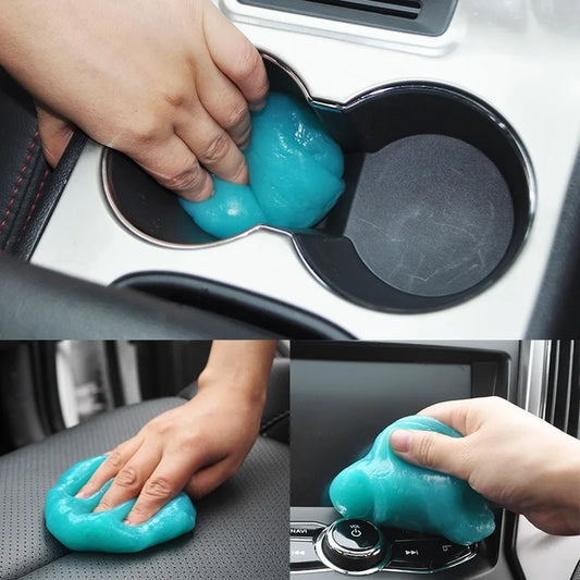 1pc Magic Gel Dust Remover, Car Interior Dust Remover - Clean Car Vents, Keyboards, And More With Ease - Perfect Car Cleaning Ac