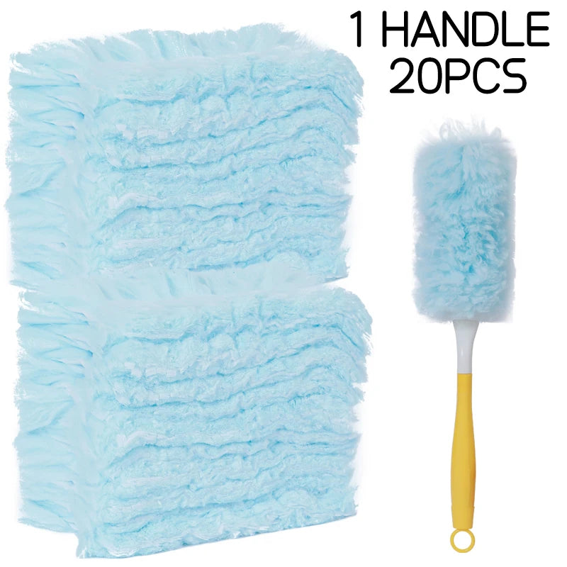 Double Sided 360° Electrostatic Dust Duster Is Used for Large-Scale Cleaning of Dust, Spider Webs, and Disposable Dust Collector