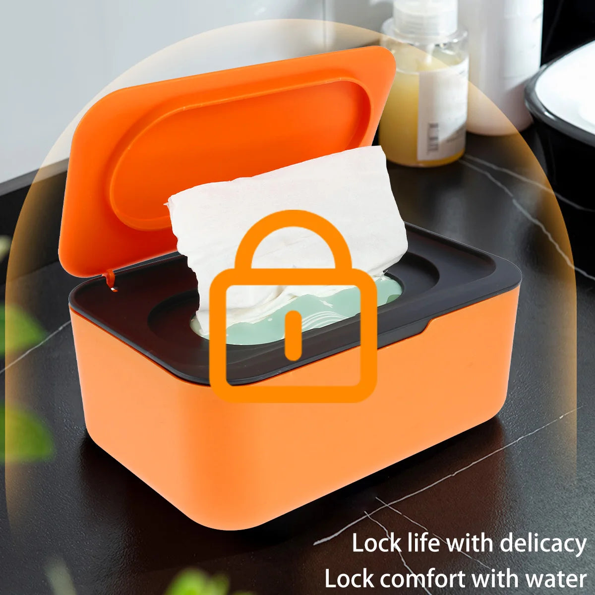 Wet Tissues Box Dustproof Tissues Wipes Case with Lids Large Capacity Sealing Container Multifunctional Baby Wipe Holder