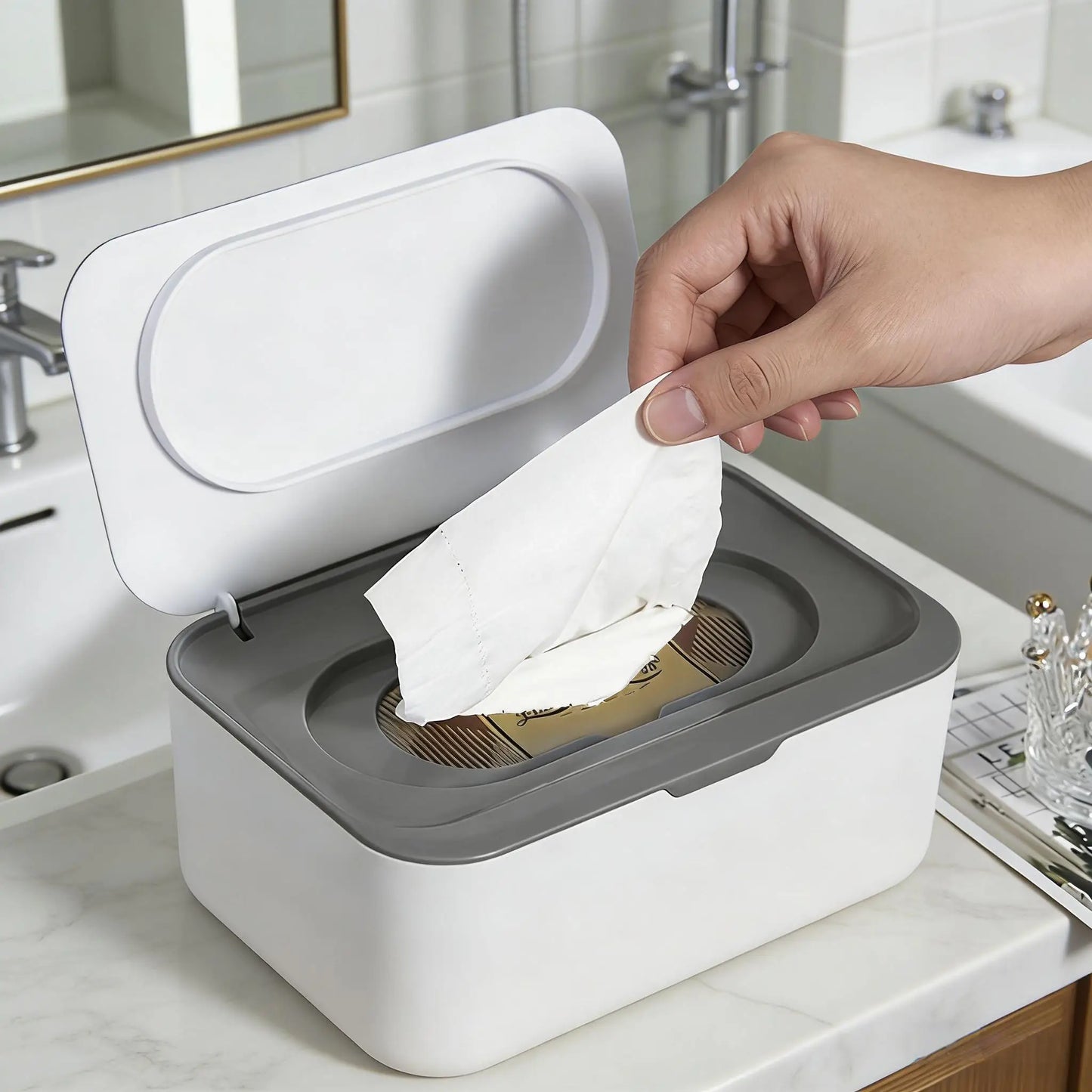 Wet Tissues Box Dustproof Tissues Wipes Case with Lids Large Capacity Sealing Container Multifunctional Baby Wipe Holder