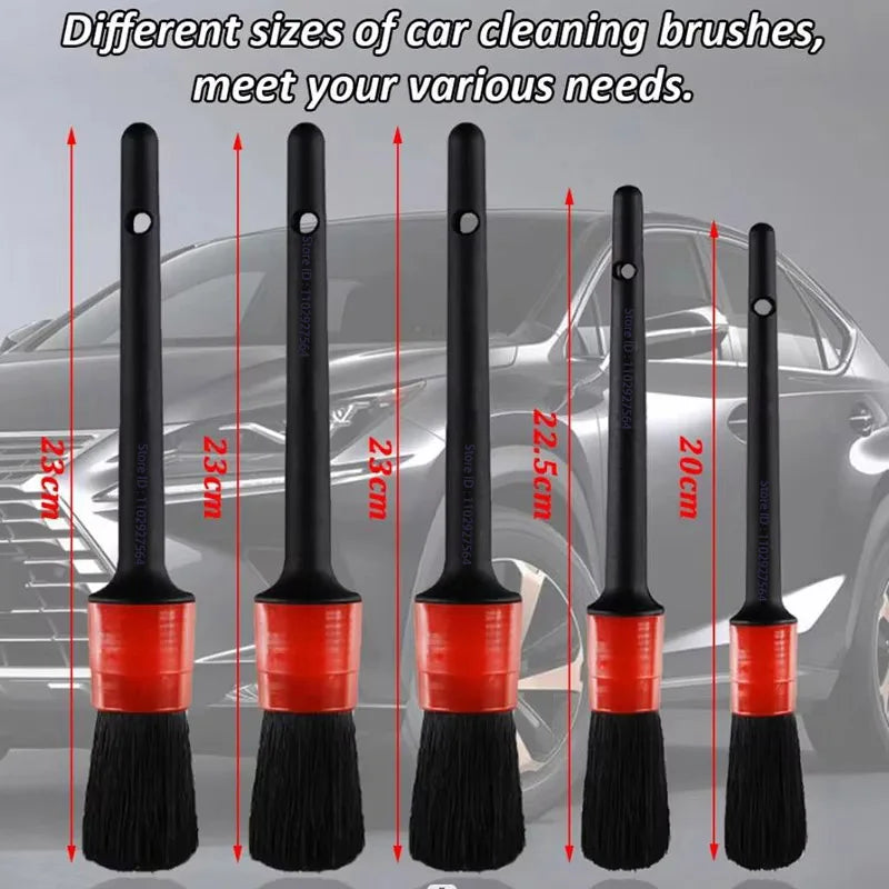 ZFOUEK 17Pcs Car Detailing Brush Set Car Cleaning Brushes Sponges Towels for Car Air Vents Rim Cleaning Dirt Dust Clean Tools