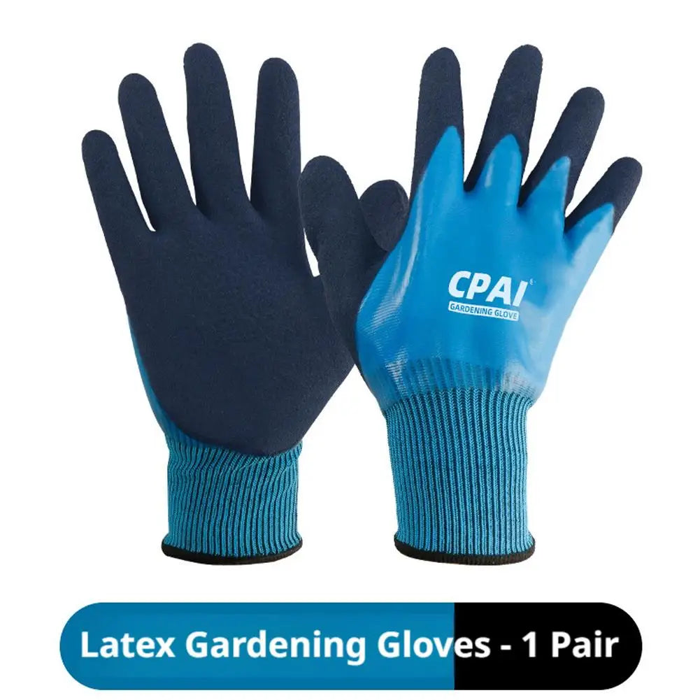 Stabproof Waterproof Gardening Gloves Anti-Slip Grip for Beach Hauling Flower Planting Weeding Worker Builder Hands Protection