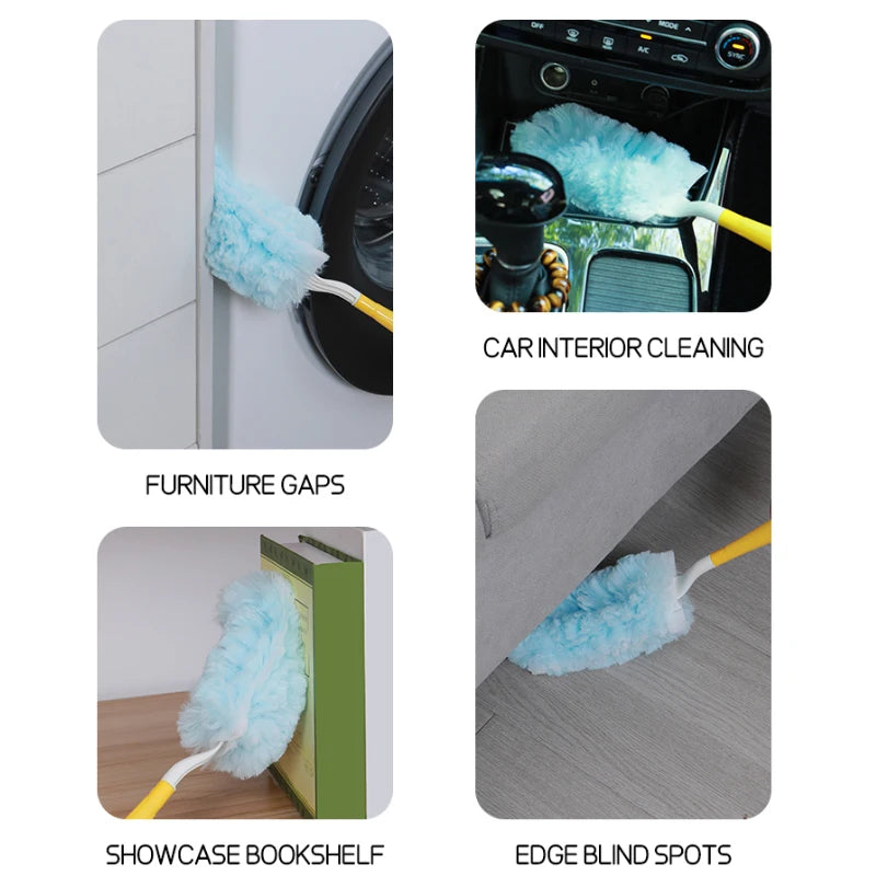 Double Sided 360° Electrostatic Dust Duster Is Used for Large-Scale Cleaning of Dust, Spider Webs, and Disposable Dust Collector