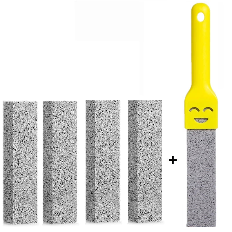 5-Piece Pumice Stone Cleaning Stick Seat Toilet Limescale Rust Stain Dirt Removal Brush Bathroom Tile Sink Household Washing Tools