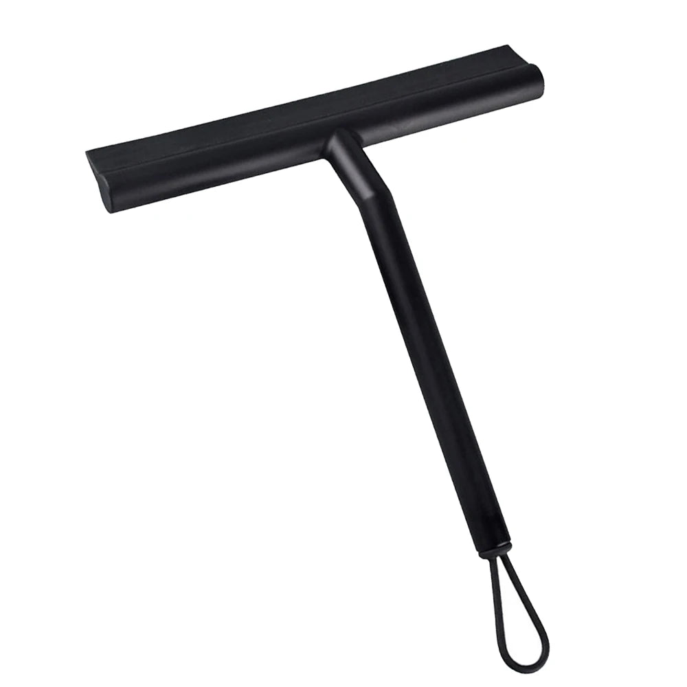 Shower Squeegee for Glass Doors Silicone Squeegee with Hook Bathroom Shower Mirrors Tiles and Car Windows Cleaning