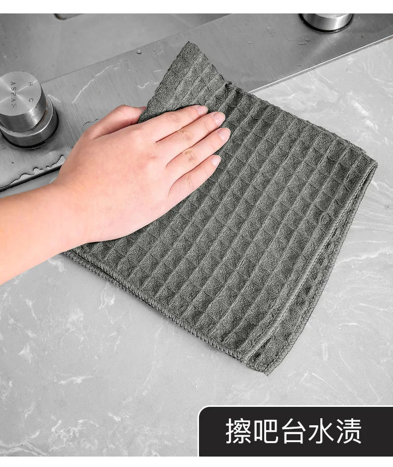 Super Absorbent Barista Bar Towel Coffee Machine Special Rag No Lint Square Towel Cleaning Cloth Coffee Machine Cleaning Towel