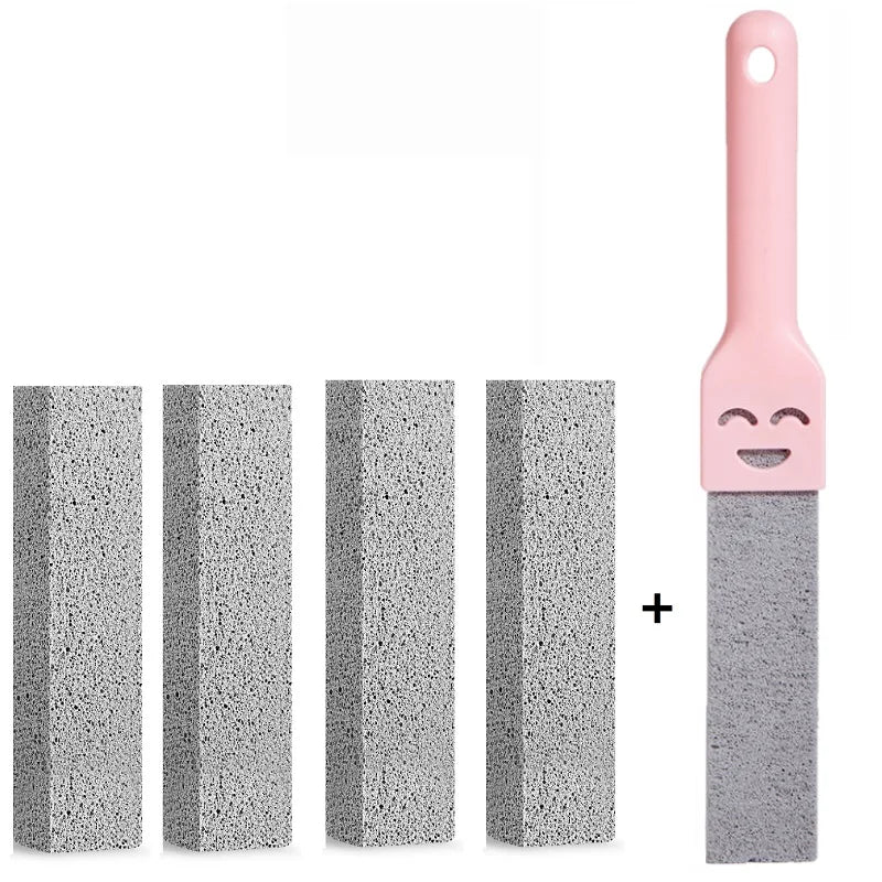 5-Piece Pumice Stone Cleaning Stick Seat Toilet Limescale Rust Stain Dirt Removal Brush Bathroom Tile Sink Household Washing Tools