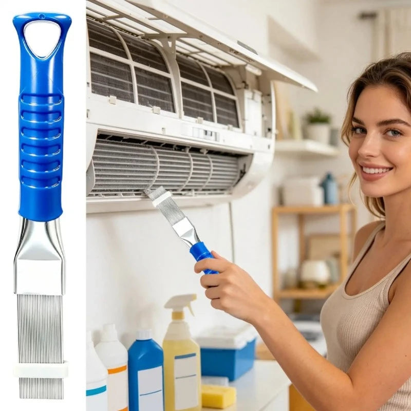 Ac Fin Comb Reusable Ac Cleaner Tool Air Conditioner Radiator Fin Comb for Home Apartment Hotel Dormitory Rental Kitchen Bedroom