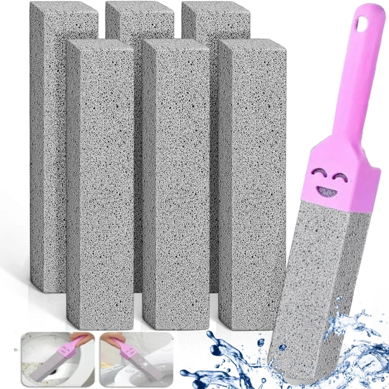 5-Piece Pumice Stone Cleaning Stick Seat Toilet Limescale Rust Stain Dirt Removal Brush Bathroom Tile Sink Household Washing Tools